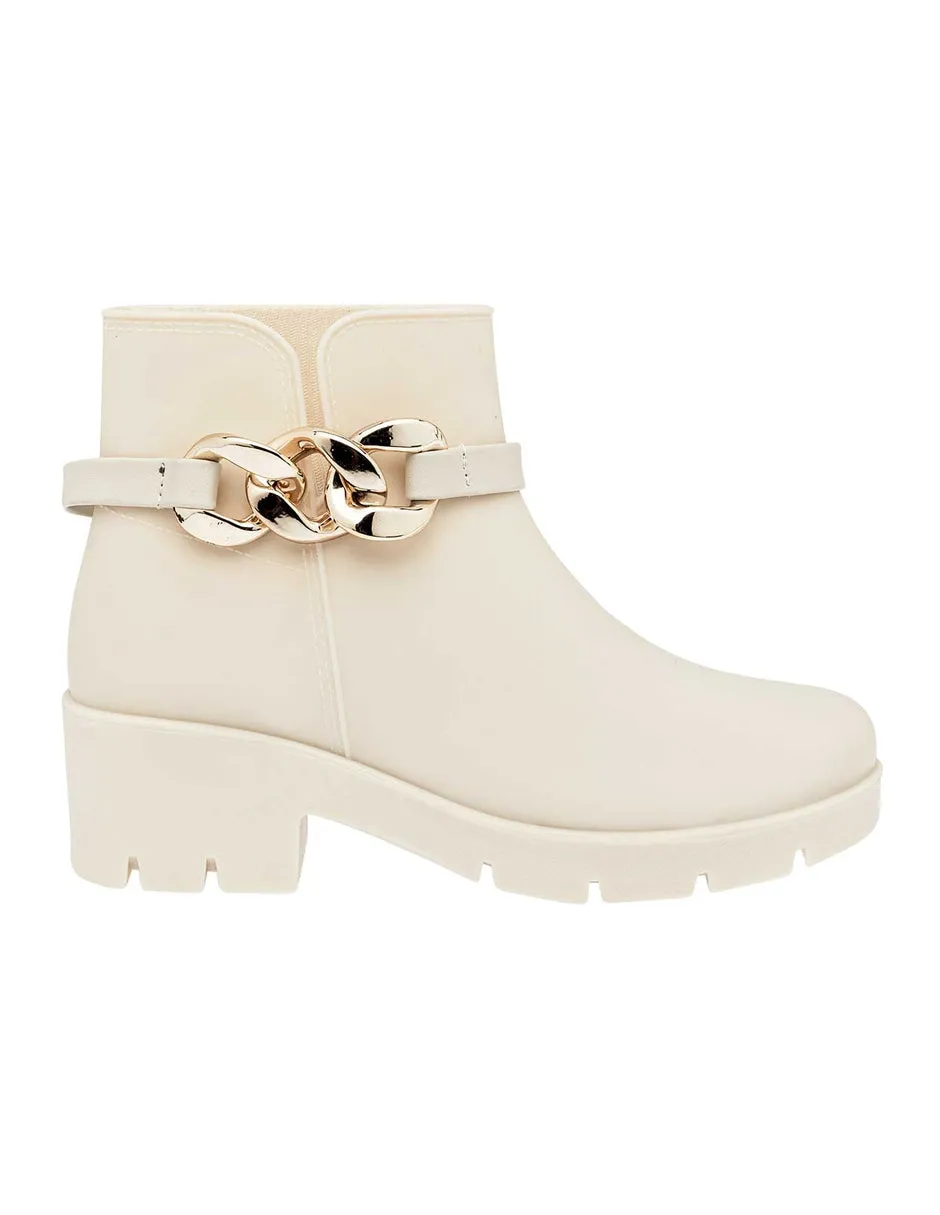 Botas de lluvia Exterior Sintético Color Beige  Para Mujer  De RBBASICS